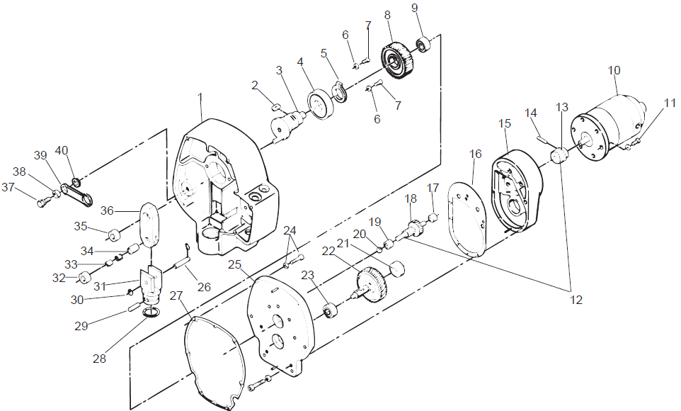 EP2300 Drive Assembly Parts